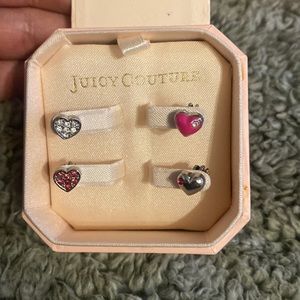 Juicy couture heart earrings